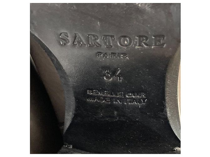 Autre Marque Sartore Lederstiefel lang Braun Schwarz - Ansicht 7
