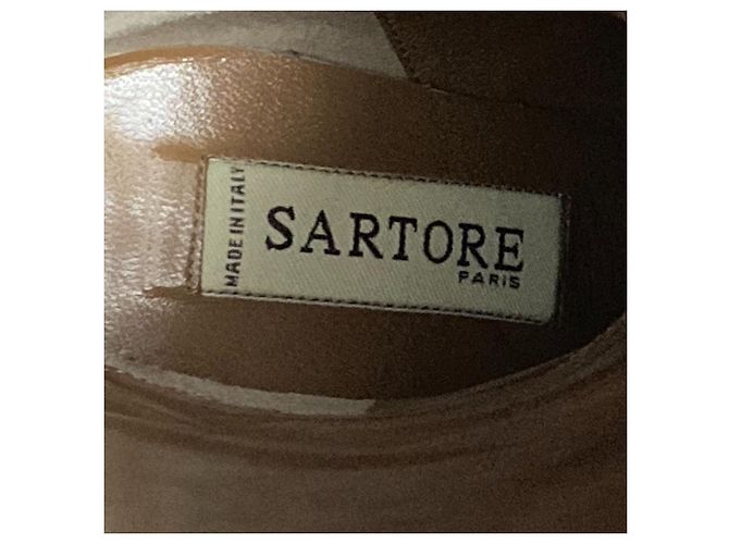 Autre Marque Sartore Lederstiefel lang Braun Schwarz - Ansicht 8