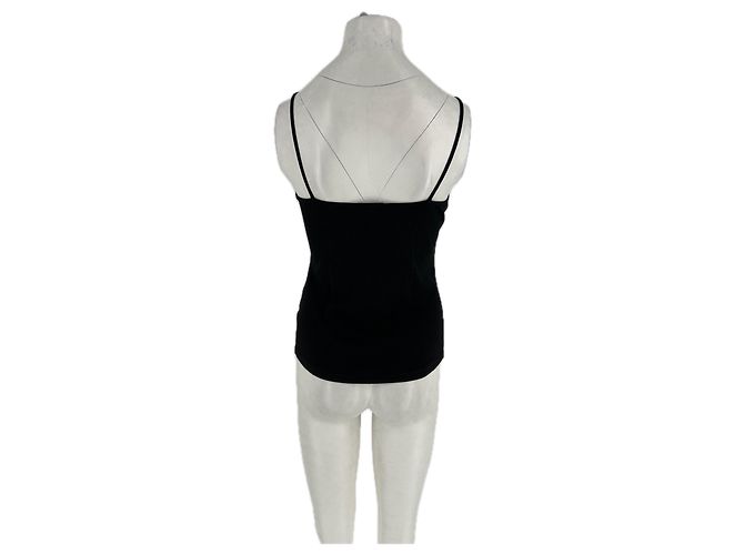 Autre Marque Canotta nera in lana James Perse Standard Nero - vista 2