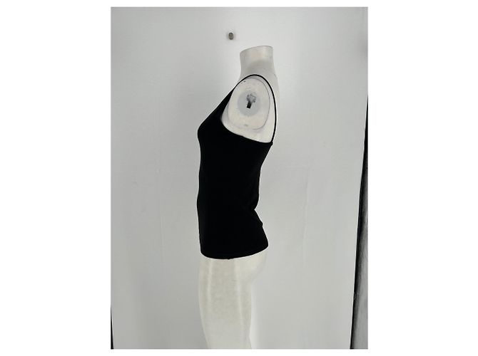 Autre Marque Canotta nera in lana James Perse Standard Nero - vista 3