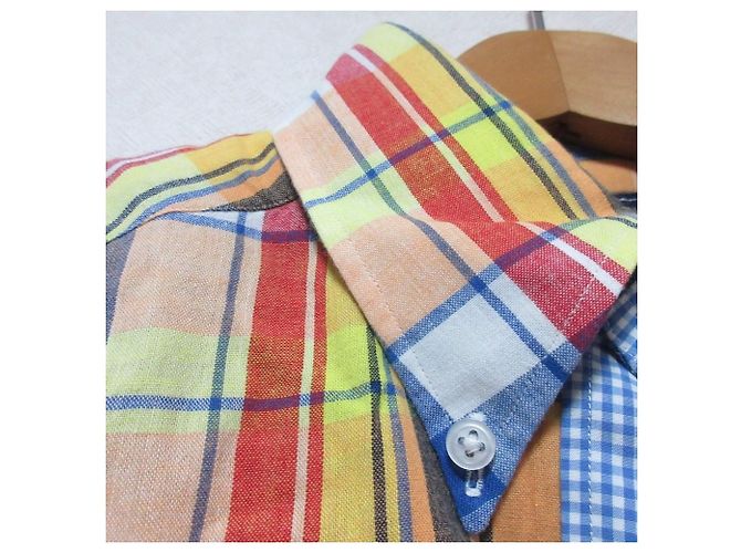 Autre Marque Camisa de algodón a cuadros Psycho Bunny Multicolor - vista 3