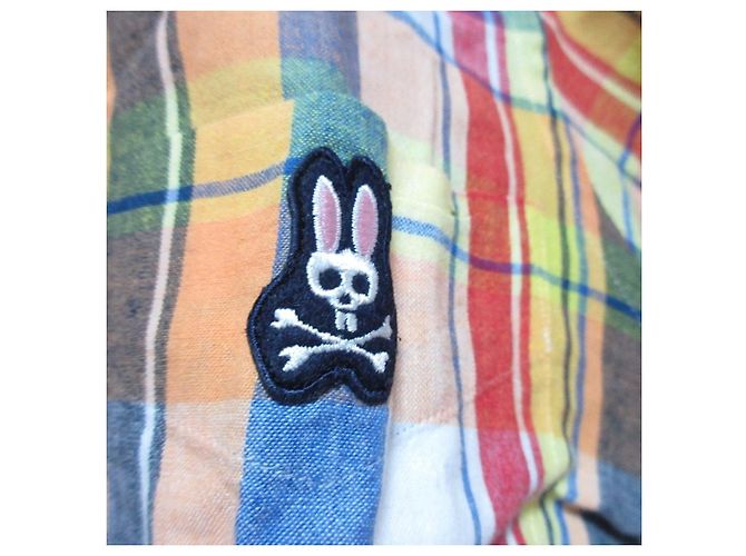 Autre Marque Camisa de algodón a cuadros Psycho Bunny Multicolor - vista 7