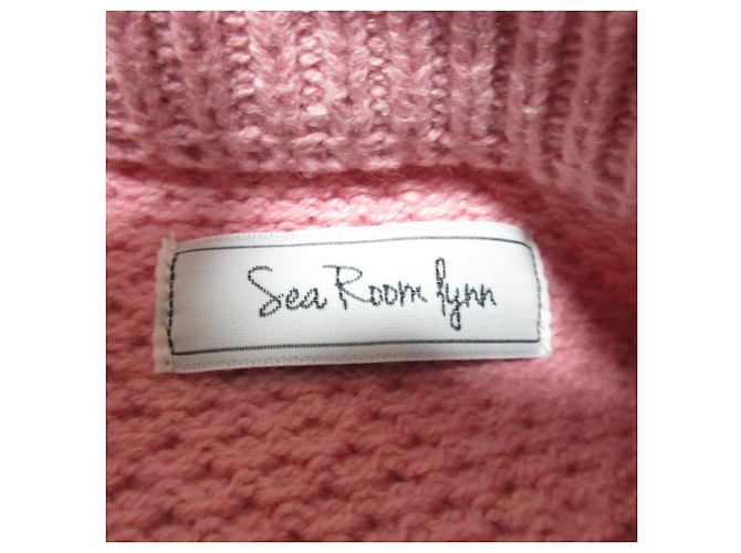 Autre Marque Sea Room Lynn Waffelstrick-Pullover Pink - Ansicht 7