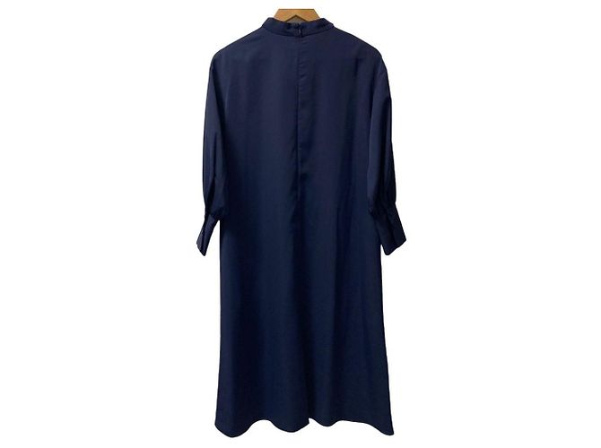 Autre Marque STYLE DELI A-Linien-Kleid mit Schleife Blau Marineblau - Ansicht 4