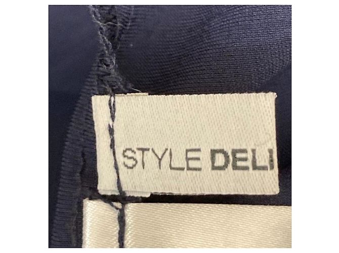 Autre Marque STYLE DELI A-Linien-Kleid mit Schleife Blau Marineblau - Ansicht 6