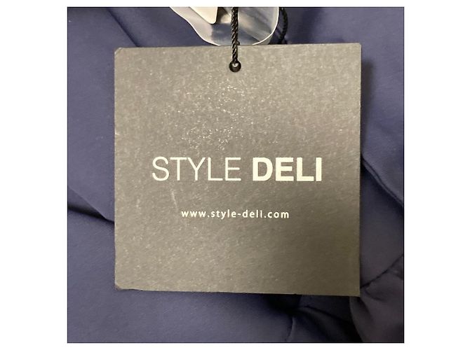 Autre Marque STYLE DELI A-Linien-Kleid mit Schleife Blau Marineblau - Ansicht 9