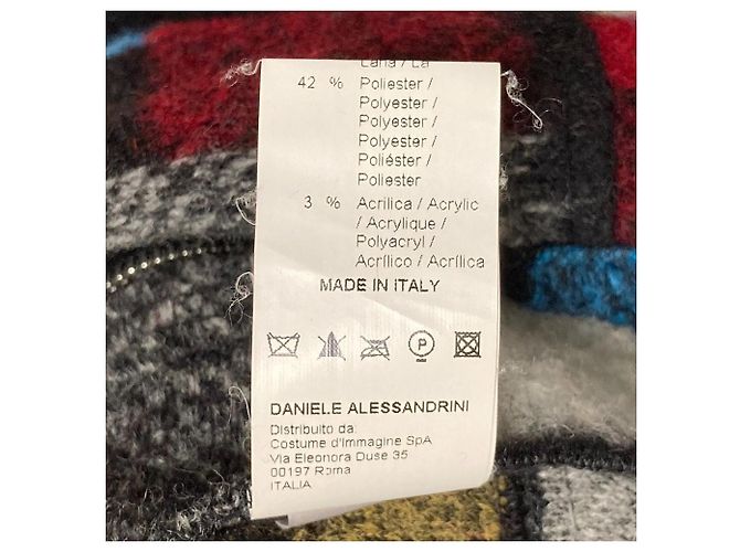 Autre Marque Chaqueta de lana DANIELE ALESSANDRINI Multicolor - vista 8