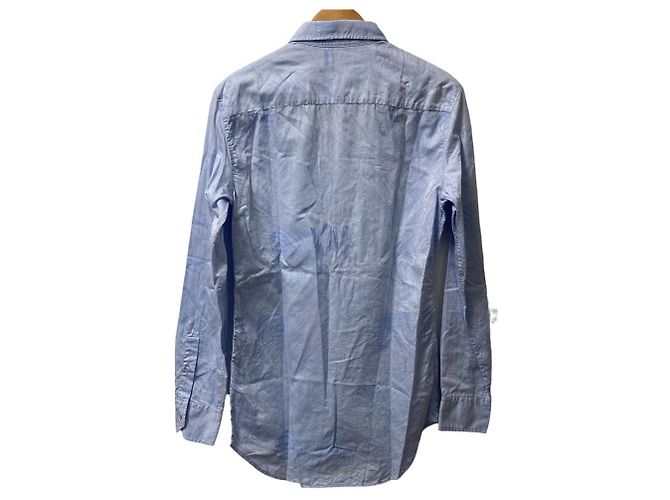 Autre Marque Etro Langarmshirt mit Tier- und Botanikmuster Blau - Ansicht 4
