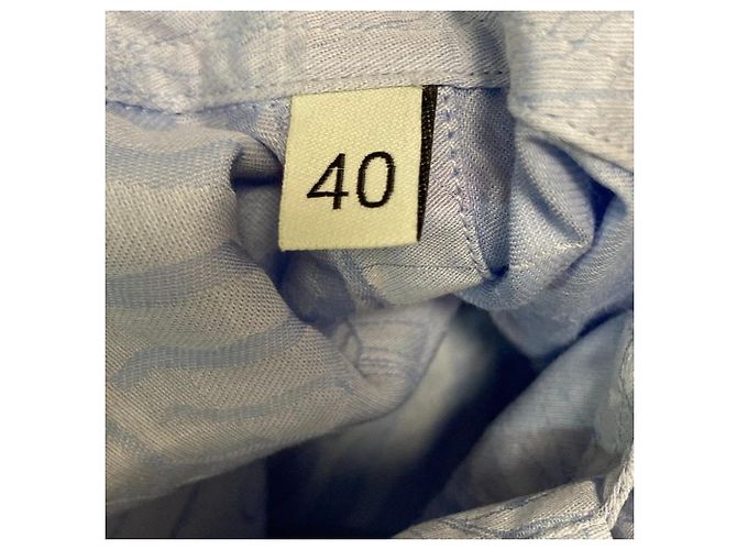 Autre Marque Etro Langarmshirt mit Tier- und Botanikmuster Blau - Ansicht 6
