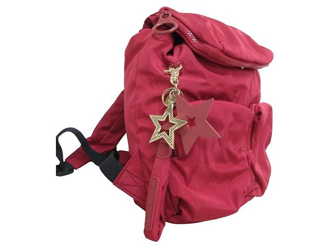 Chloé Zaino See by Chloe JOY RIDER in nylon Rosso - vista 7