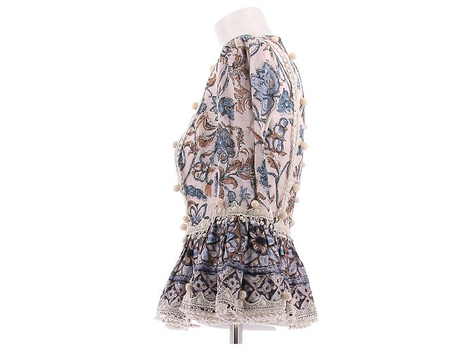 Zimmermann Blusa de lino estampada Multicolor - vista 3