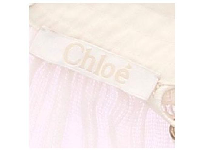 Camicia Chloé in seta bianca Bianco - vista 5