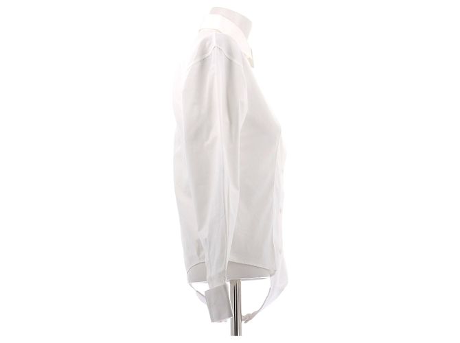Body chemisier Alaïa bianco in cotone - vista 3