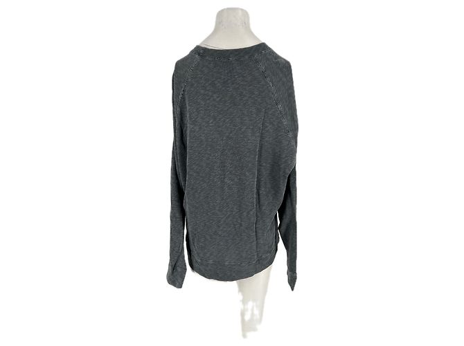 Autre Marque Suéter de algodón gris James Perse Standard Verde - vista 2