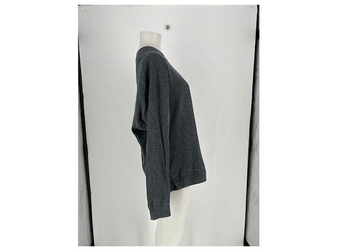 Autre Marque Suéter de algodón gris James Perse Standard Verde - vista 4