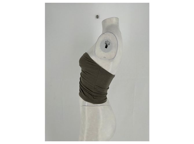 Autre Marque Bustier James Perse de algodón caqui - vista 3