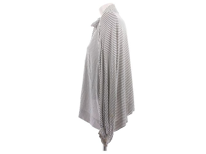 Balenciaga Top de jersey a rayas Blanco - vista 3