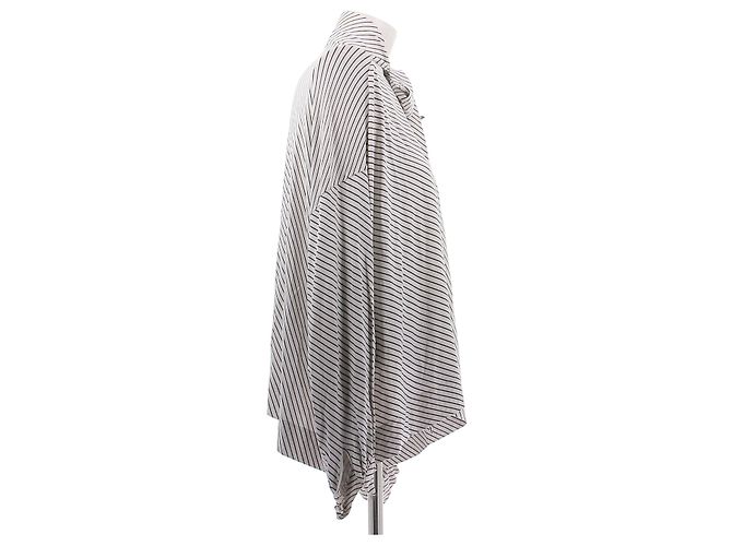 Balenciaga Top de jersey a rayas Blanco - vista 4