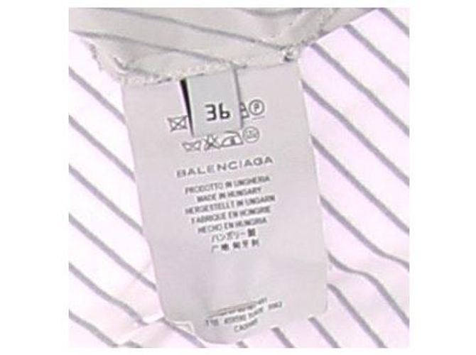 Balenciaga Top de jersey a rayas Blanco - vista 7