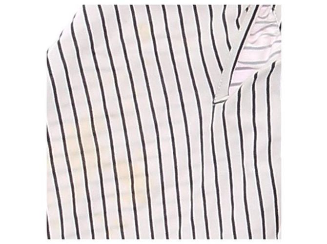 Balenciaga Top de jersey a rayas Blanco - vista 9