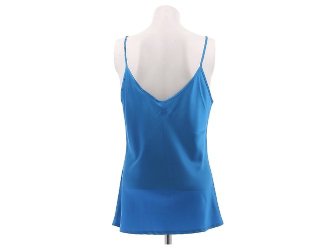 Top de seda satinado azul DMN - vista 2