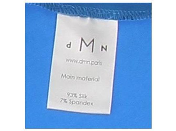 Top de seda satinado azul DMN - vista 6
