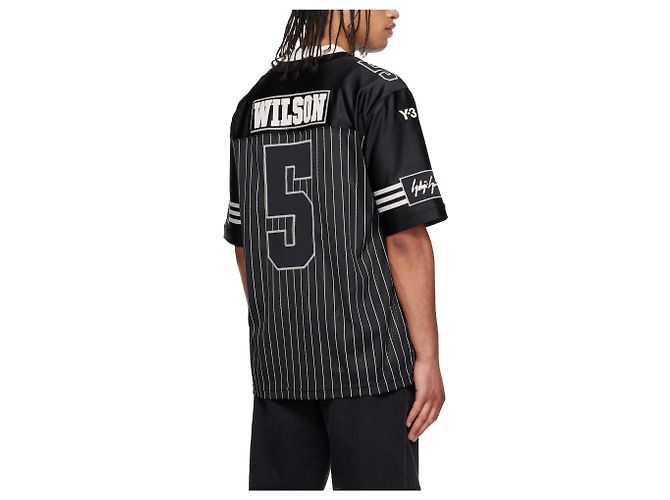 Yohji Yamamoto Camisola de Futebol Americano ELITE Preta Preto - vista 3