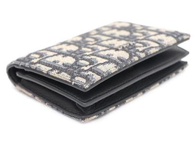 Dior Portacarte Oblique Beige e Nero Marrone - vista 16