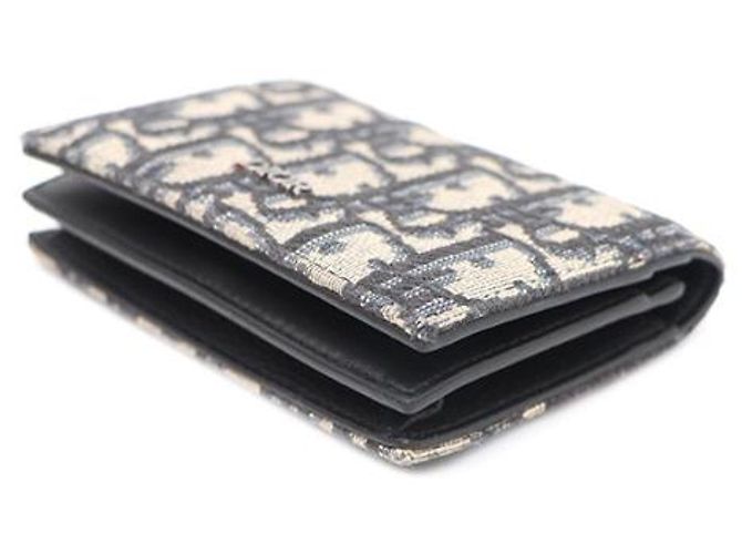 Dior Portacarte Oblique Beige e Nero Marrone - vista 17