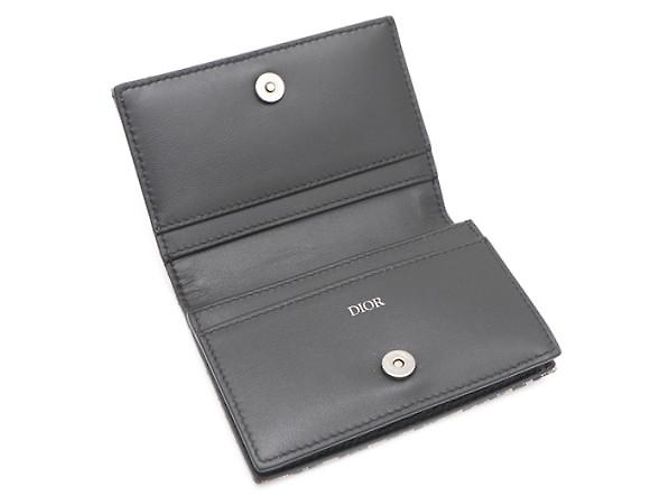 Dior Portacarte Oblique Beige e Nero Marrone - vista 18