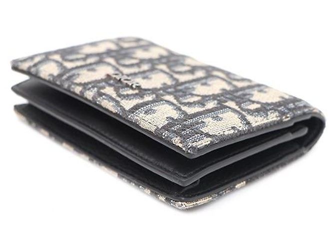 Dior Portacarte Oblique Beige e Nero Marrone - vista 7