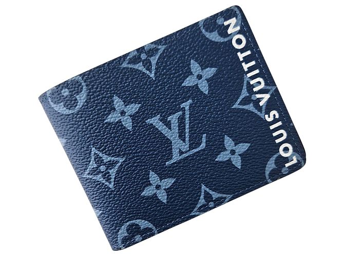 Louis Vuitton Monogram Atlantic Blue Slender Wallet - view 3