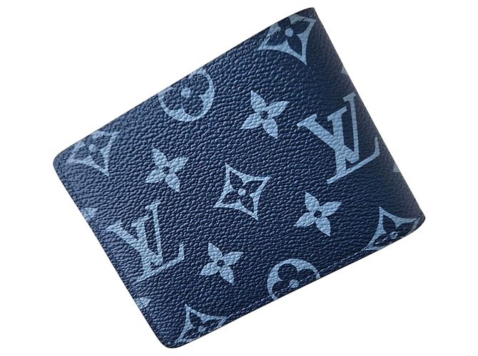 Louis Vuitton Monogram Atlantic Blue Slender Wallet - view 4
