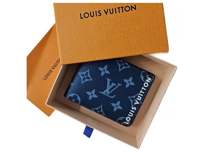 Louis Vuitton Monogram Atlantic Blue Slender Wallet - view 8