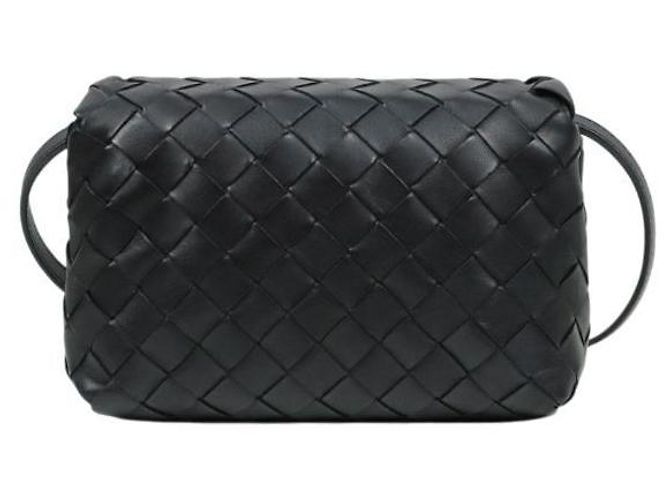 Bottega Veneta Borsa a tracolla Mini Intrecciato nera Nero - vista 3
