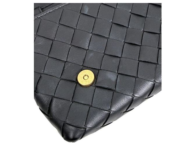 Bottega Veneta Borsa a tracolla Mini Intrecciato nera Nero - vista 7