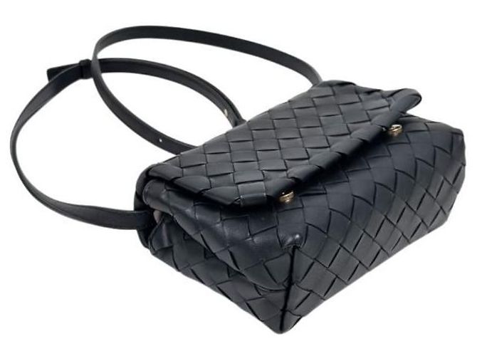 Bottega Veneta Borsa a tracolla Mini Intrecciato nera Nero - vista 8