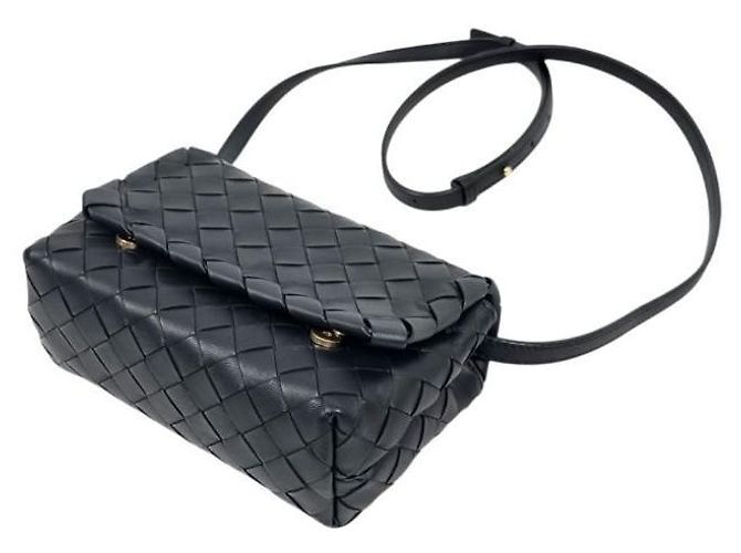 Bottega Veneta Borsa a tracolla Mini Intrecciato nera Nero - vista 9