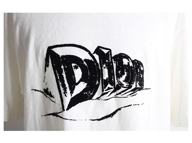 Dior T-shirt con logo ricamato Bianco - vista 6