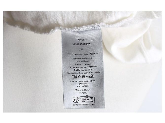 Dior T-shirt con logo ricamato Bianco - vista 8