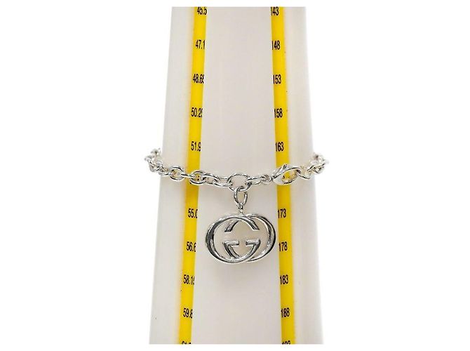 Gucci Bracciale Intrecciato in Argento - vista 5