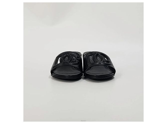 Dolce & Gabbana Sandali Millennial Logo Nero - vista 2