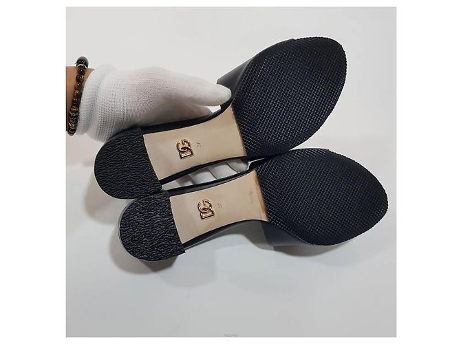 Dolce & Gabbana Sandali Millennial Logo Nero - vista 8