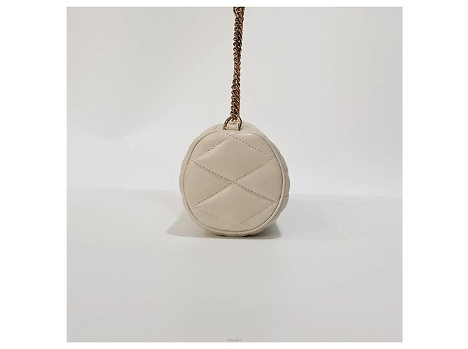Saint Laurent Mini Borsa a Tubo Bianco - vista 3
