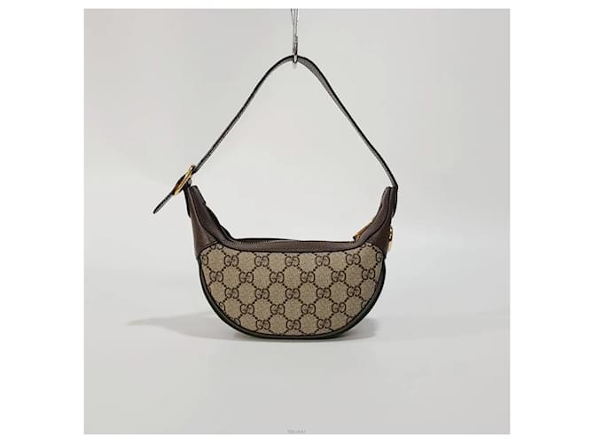 Gucci Borsa hobo mini Ophidia Marrone - vista 3