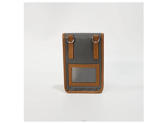 Prada Borsa a tracolla porta cellulare in Re-Nylon Marrone - vista 5