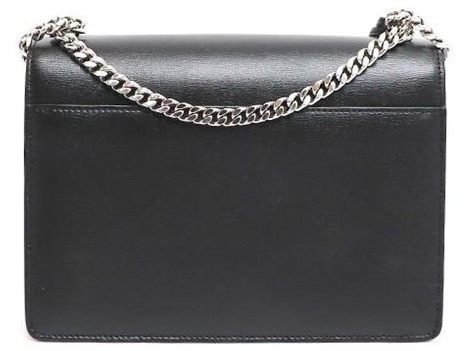 Saint Laurent Borsa a tracolla e crossbody Sunset Silver Chain Medium Nero - vista 3