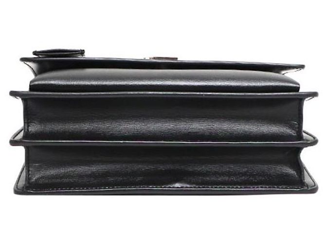 Saint Laurent Borsa a tracolla e crossbody Sunset Silver Chain Medium Nero - vista 9