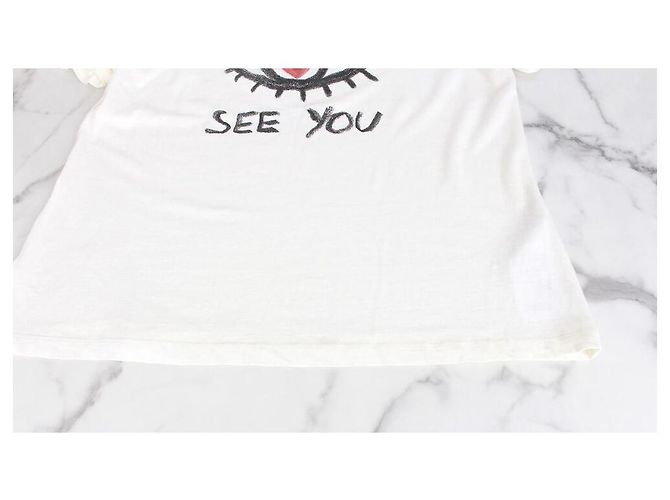 Dior Camiseta de punto de algodón Blanco - vista 3
