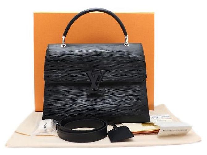 Louis Vuitton Borsa Tote e Borsa a Tracolla Epi Green MM Nero - vista 10
